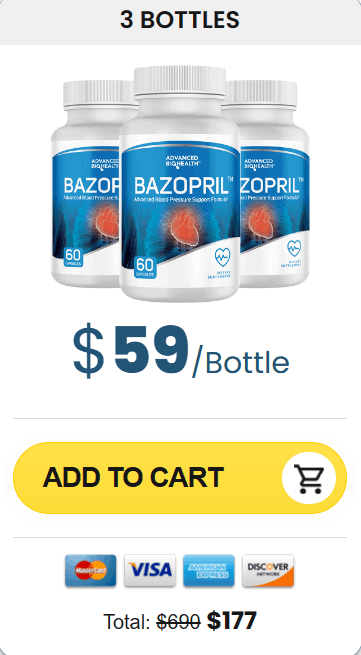 bazopril three bottles price